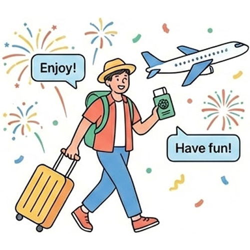 旅行をお楽しみください！